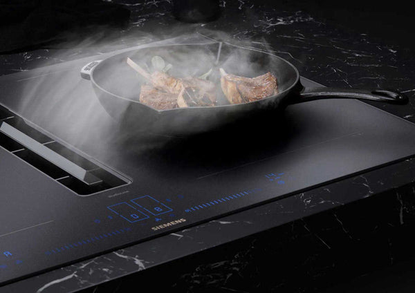 Induktionskochfeld mit Dunstabzug Siemens Matt