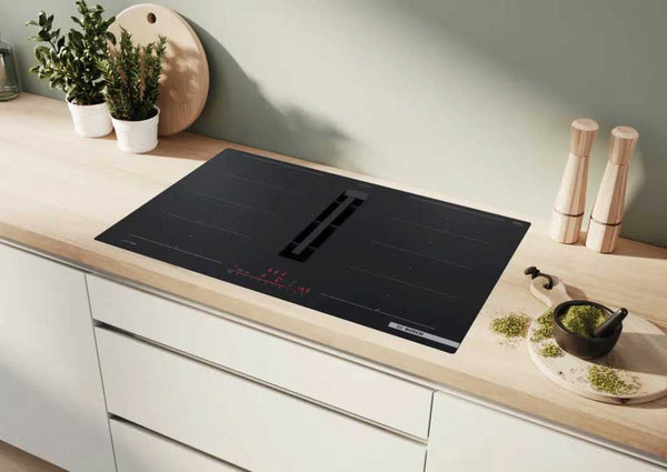 Induktionskochfeld mit Dunstabzug Bosch Matt